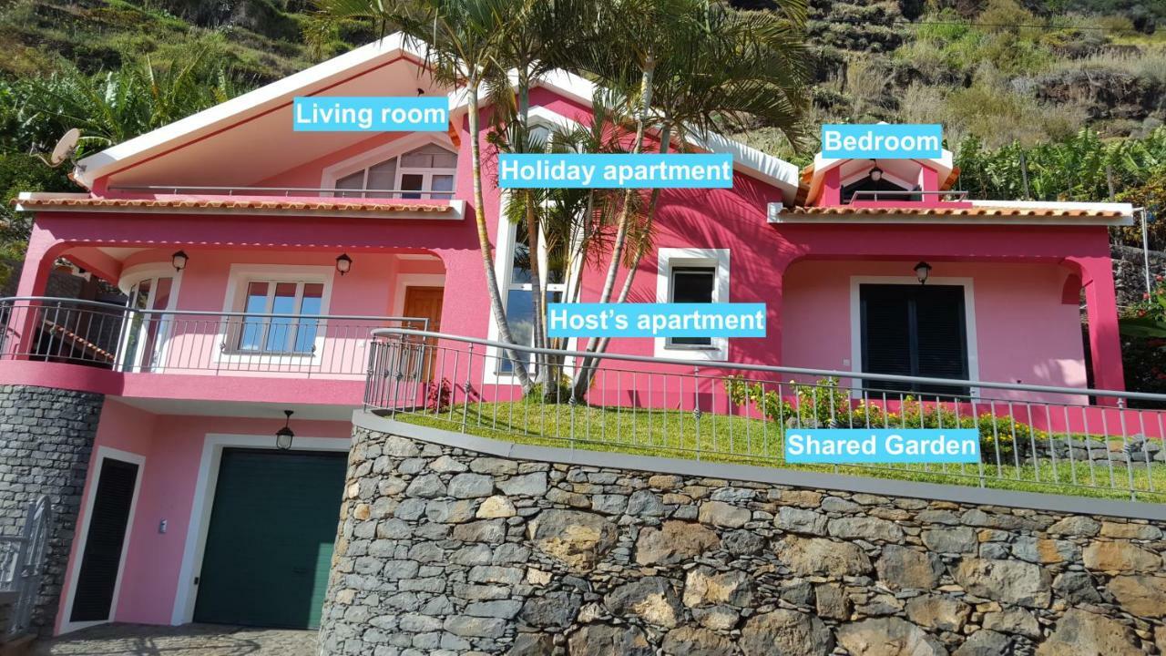 Pink House Apartment Понта до Сол Екстериор снимка